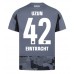 Maillot de foot Eintracht Frankfurt Can Uzun #42 Troisième vêtements 2025-26 Manches Courtes